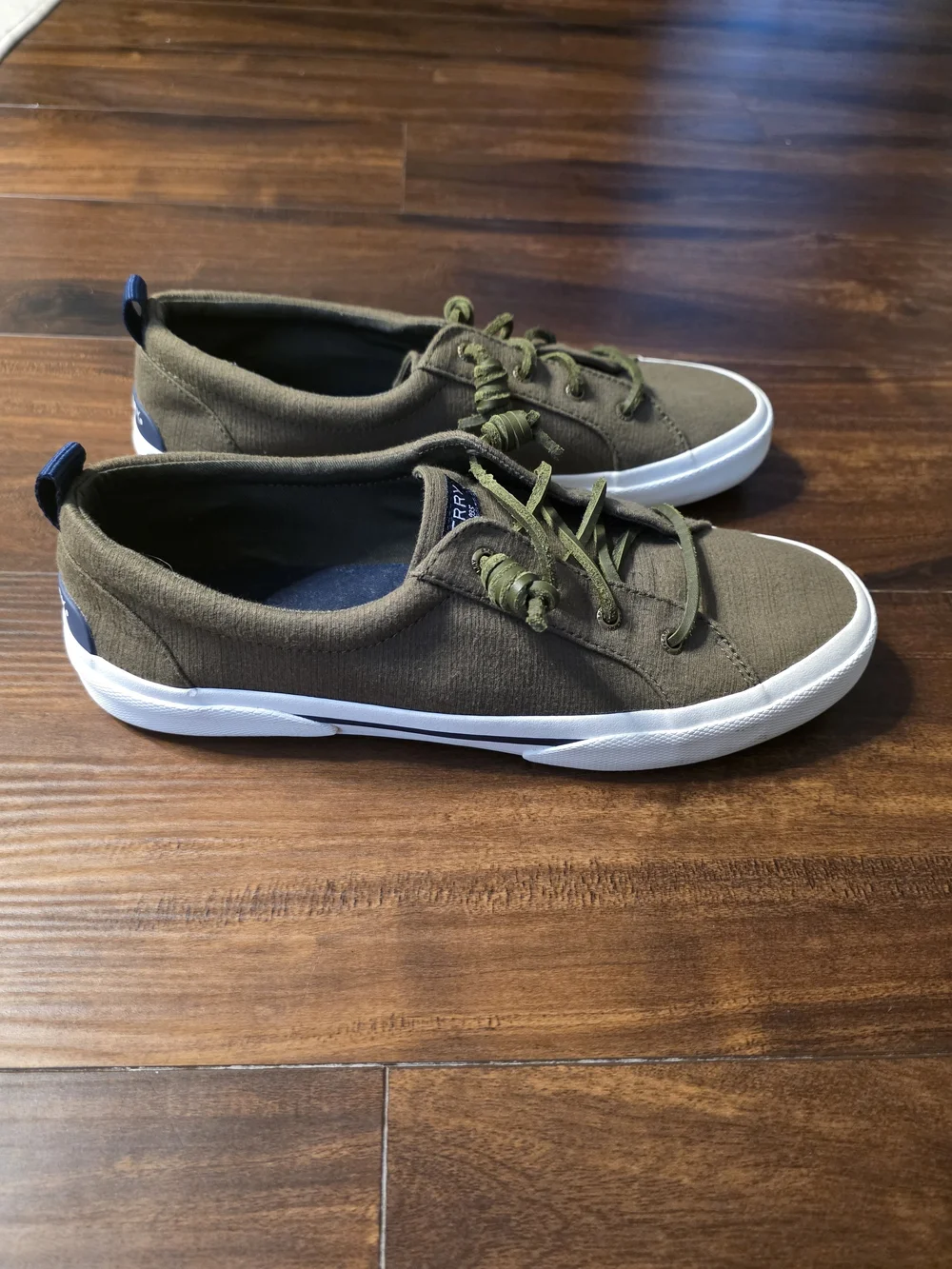 Sperry Women's Olive Green Boat Shoes Size 10 Sneakers STS85742